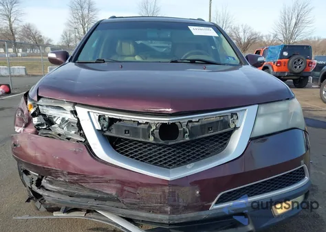 2010 Acura Mdx z USA, uszkodzony, nr VIN 2HNYD2H28AH534024